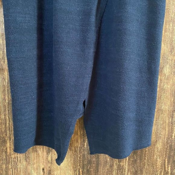 Moth | Soft Knit Navy Wrap Sweater Dress - Picture 6 of 7